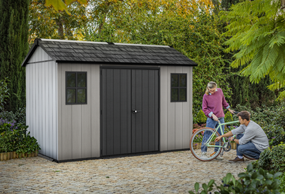 Oakland  11x7.5 Gartenhaus - 350x230x253cm - Graubraun