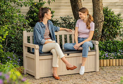 Banco-arcón de exterior Eden Bench 140x60x84 cm y 265L - 