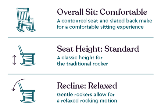 Brown Premium Seneca Rocking Chair - Keter US