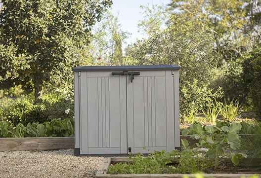 SIO Prime Grey/ Graphite Small Storage Shed - Keter