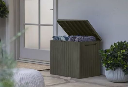 30 Gallon Storage Deck Box City Box Taupe - Keter US