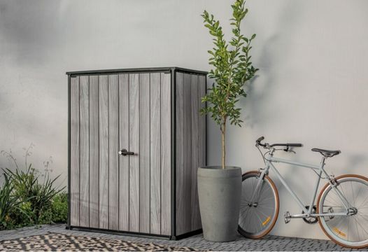 Signature Vertical Storage Shed - Storm Grey - Keter Canada