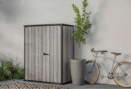 Signature Vertical Storage Shed - Storm Gray - Keter US