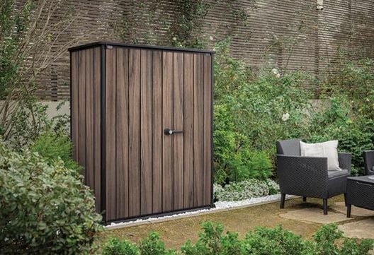 Signature Vertical Storage Shed - Rosewood Brown - Keter US