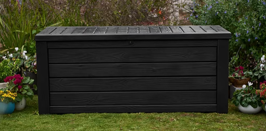 150 Gallon Deck Box Westwood Storage Box Graphite- Keter US