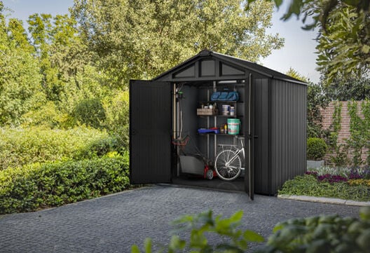 Stronghold 8x6ft Shed - Grey