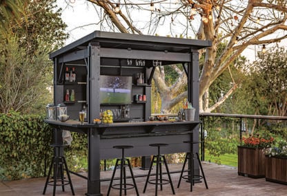Signature Bar Gazebo - Ashwood Brown