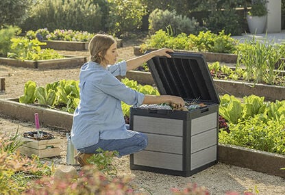 Denali Grey 30 Gallon Storage Deck Box - Keter US