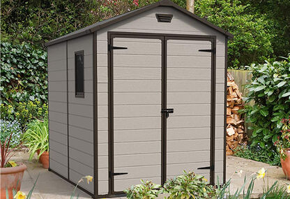Manor Shed 6x8ft Double Door  - Brown