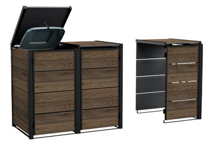 240L Bin Hideaway Extension - Walnut Brown