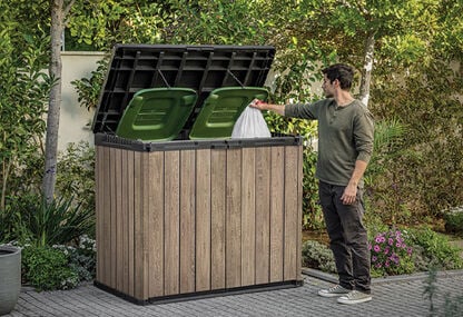 Signature 1150L Horizontal Storage Shed - Ashwood Brown