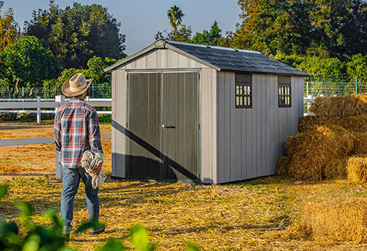 Oakland Shed 7.5x13ft-Grey