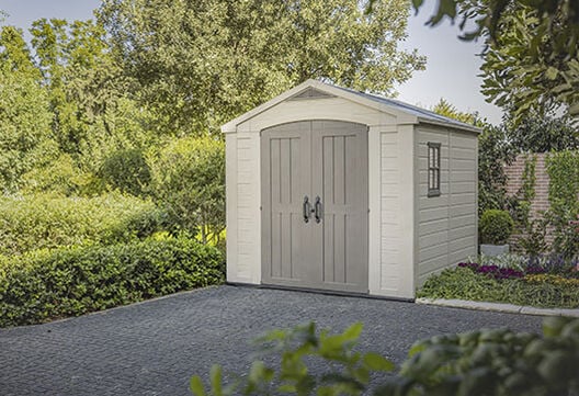 Factor 8x8 Storage Shed-Brown