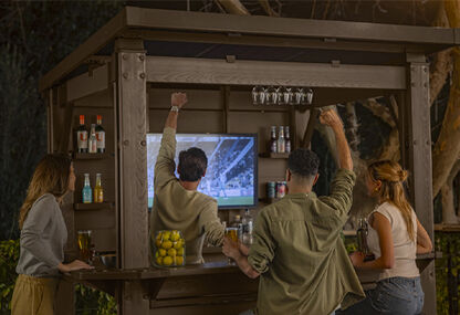 Signature Bar‑B‑Q Gazebo with Extendable Sliding Side Panels