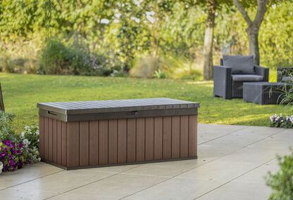 Darwin Brown 100 Gallon Storage Deck Box - Keter US