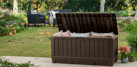 92 Gallon Deck Box Kentwood Storage Box Brown - Keter US