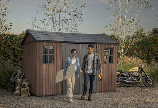 Signature Apex Shed 11x7.5ft - Rosewood