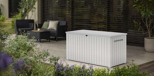 170 Gallon Outdoor Deck Box White - Keter US