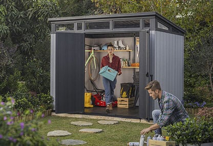 Artisan Gray Storage Shed - 9x7 Shed - Keter US