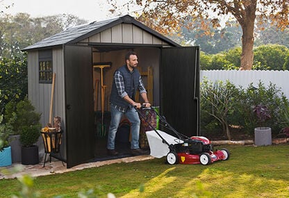 Buy Oakland Grey Large Storage Shed 7.5x7- Keter Canada