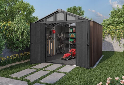 Keter Signature Summit 10x11.5ft Shed - Rosewood - Keter UK