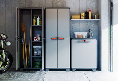 Stilo Tall Cabinet - Black