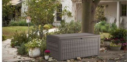 Signature 135 Gallon Deck Box - Mist Grey