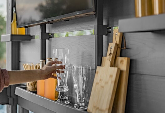 Signature Bar Gazebo - Ashwood Brown