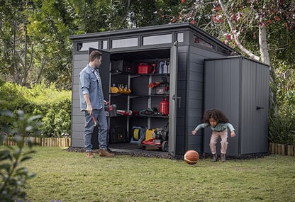 Ensemble d’étagères 40 noir pour remises de rangement – Keter Canada