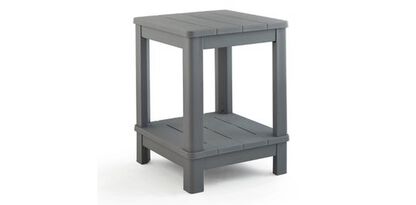 Deluxe Adirondack Two Tier Side Table - Gray - Keter US