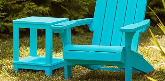 Kiawah Teal Outdoor Adirondack Chair - Keter US