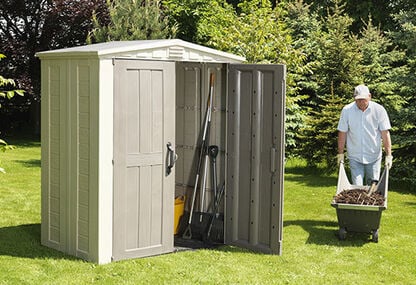 Factor Brown Small Storage Shed - 6x3 Shed - Keter US