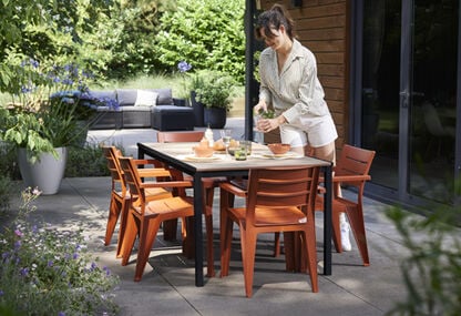 Signature Porto 6 Seater Dining Table - Ashwood Brown