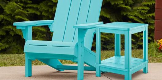 Modern Adirondack Chair With Cup Holder Teal - Keter US