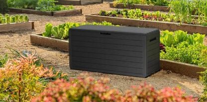 Atlas 71 Gallon Storage Deck Box Graphite - Keter US