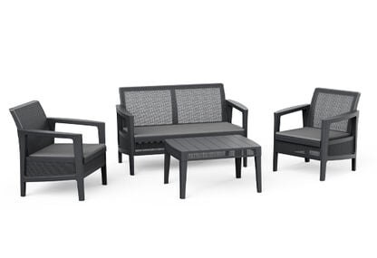 Atlas Linea 4 Seater Lounge Set - Graphite