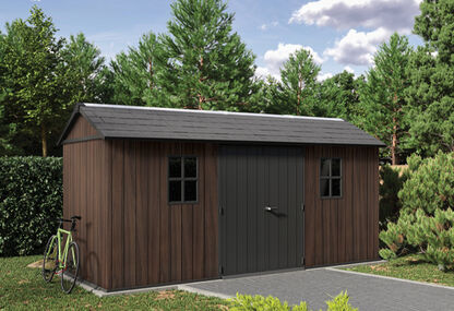 Signature Apex Shed 15x7.5ft - Rosewood