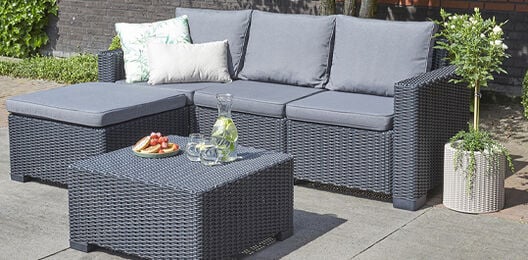 California 5 seater Lounge Set - Grey