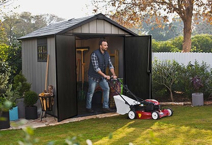 Oakland Gray Storage Shed - 7.5x9 Shed - Keter US