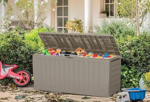 71 Gallon Storage Marvel Deck Box Beige - Keter US