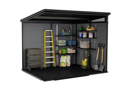 Signature Pent Shed 9x7ft - Rosewood