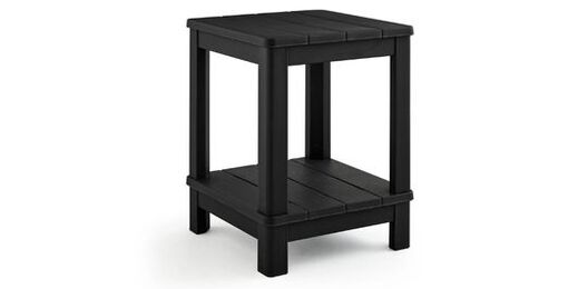 Deluxe Black Outdoor Adirondack Side Table - Keter US