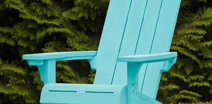 Modern Adirondack Chair With Cup Holder Teal - Keter US
