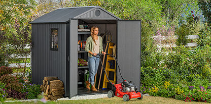 Caseta de exterior Darwin 6x6. 190x183x221. 3,3m2 - Gris 