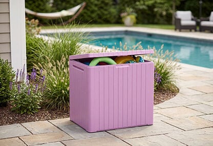 City Box 30 Gallon Deck Box - Pink - Keter US