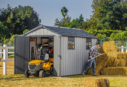 Oakland Grey Large Storage Shed - 7.5x13 Shed - Keter US
