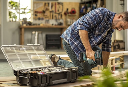 ROC Pro Gear Heavy Duty Clear Organiser - Graphite