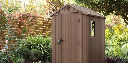 Darwin 4x6 Storage Shed - Brown