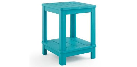 Deluxe Teal Outdoor Adirondack Side Table - Keter US
