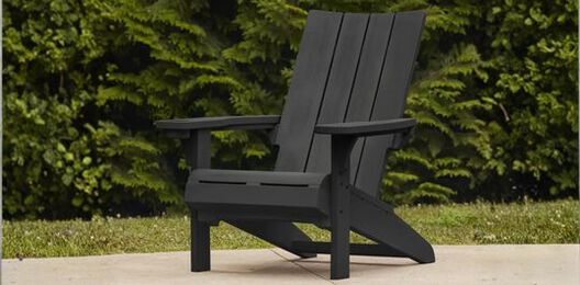 Modern Black Outdoor Adirondack Chair - Keter US